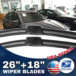 Fits For BMW 528i 528i xDrive 535d FRONT 26"&18" WINDSHIELD WIPER BLADE SET USA