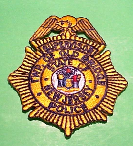 OLD BRIDGE TWP. NEW JERSEY NJ ( SUPERVISOR ) VEST/HAT POLICE PATCH - Picture 1 of 1