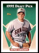1993 Topps Baseball Card Benji Grigsby #518 (110834)