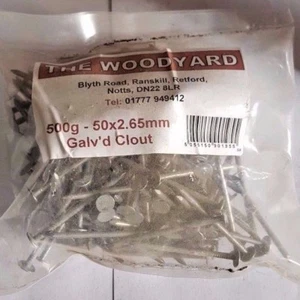 CLAVOS DE INFLUENCIA GALAVANIZADOS 50mm (500g) - Imagen 1 de 1