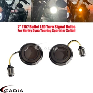 2" Front 1157 LED Turn Signals Lights For Harley Dyna Softail Touring King Glide - Bild 1 von 8