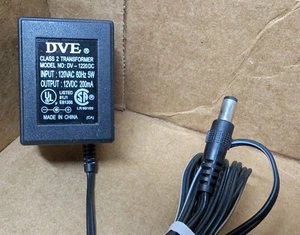 DVE DV-1220DC CLASS 2 TRANSFORMER 120VAC 60Hz 5W to 12VDC 200mA - Picture 1 of 6
