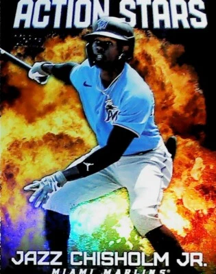 2023 Topps Update Series ACTION STARS AS-30 JAZZ CHISHOLM JR MIAMI MARLINS - Image 1 of 2