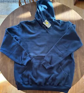 Neu Carhartt Navy Kapuzenpullover, Erwachsene Large, Modell K121-472 - Bild 1 von 4