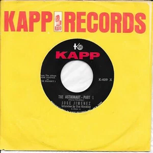 Jose Jimenez bill dana the Astronaut novelty dr demento 45 rpm record - Bild 1 von 2
