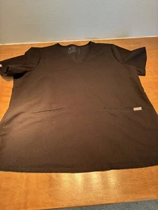Figs Technical Collection Women's Size XL Casma Scrub Top Black - Picture 1 of 6