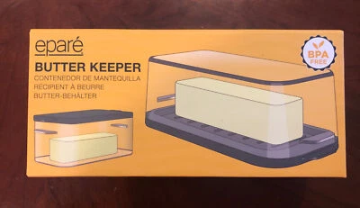 Epare Butter Keeper NEW Plastic Countertop Durable Butter Dish - Image 1 of 4