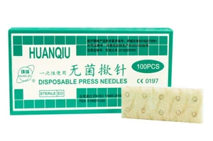 HuanQiu agopuntura intradermica attacco orecchio pressa aghi 100 pz/scatola - Foto 1 di 6
