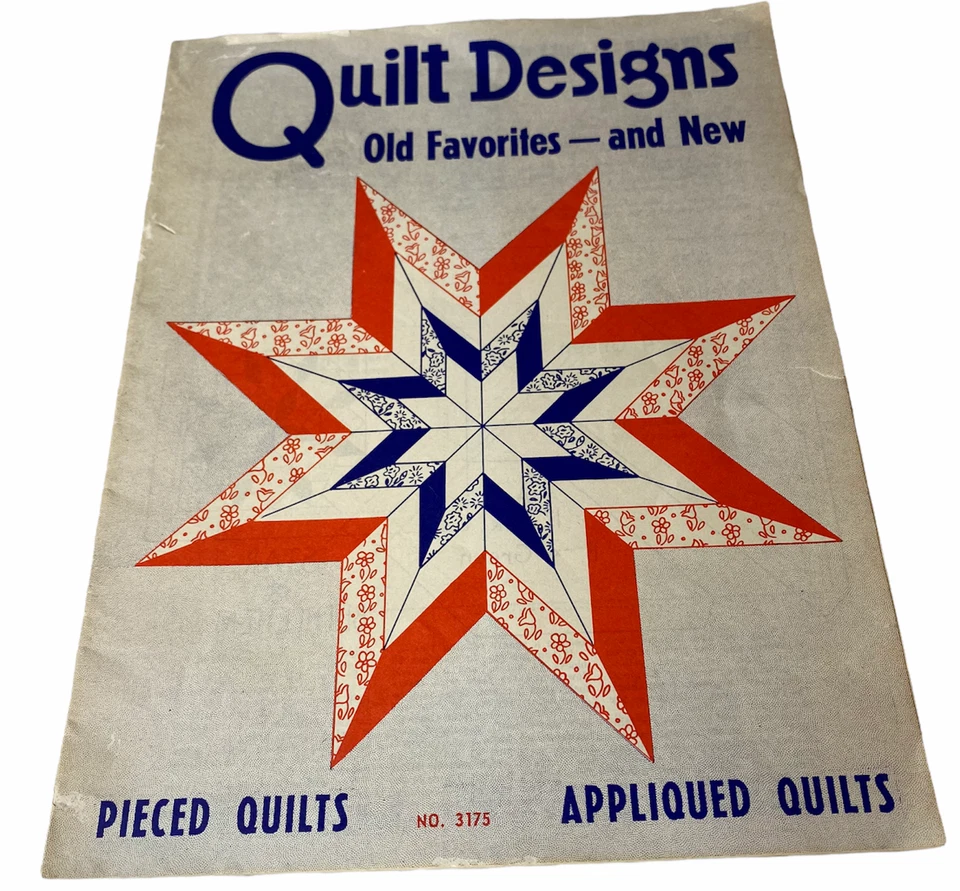 Diseños de edredón vintage viejos favoritos y nuevos apliques piezas de tía Martha estrellas Foto 1 de 1