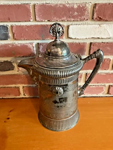 ANTIQUE HOTEL COFFEE POT QUADRUPLE PLATE SOUTHING CO. - Picture 1 of 8