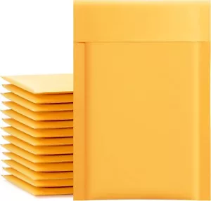 4x6 Kraft Paper Bubble Padded Small Envelopes Mailers Self Sealing 50 Pack - Picture 1 of 2
