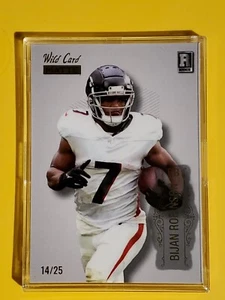 Bijan Robinson 2023 Wild Card Matte #BC-BR Atlanta White RC Rookie #14/25 SP - Picture 1 of 11