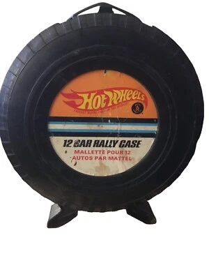 Vintage Hot Wheels 1967 12 Cars Rally Case By Mattel Wheel Shaped Fastest Metal - Image 1 of 4