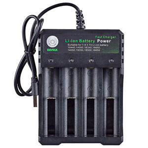 4 Slots Intelligent Smart Battery Charger for 18650 Li-ion 3.7V Battery from UK