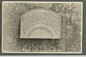 CXH Early Seward Postcard, Here Rest The Village Dead Plaque, Wyke Regis Church - Picture 1 of 1