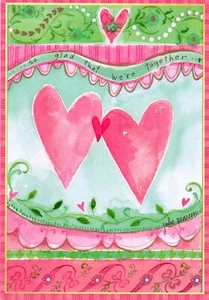 Romantic VALENTINE'S DAY Card FOR MY LOVE, Julie Pearson Original by Caspari + ✉ - Picture 1 of 5