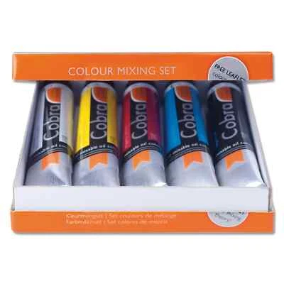 Cobra Artist wasservermischbare Ölfarben Mischset 5 x 20 ml Künstlerqualität - Bild 1 von 4