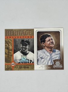 2003 Diamond Kings Barry Bonds Heritage Collection & Babe Ruth Crowning Moment