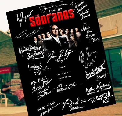 The Sopranos Pilot Signed Script , Autograph Reprints, Tony Soprano- 70 Pages - Image 1 of 3
