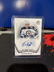Cole Perfetti 2021-22 SP Authentic Future Watch Auto #/999 Rookie on card auto - Bild 1 von 2
