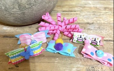 Комплект из 6 ручной работы день рождения тема собаки банты новый - Изображение 1 из 3