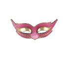 Forum Venetian Eye Mask, Pink/Gold, One Size
