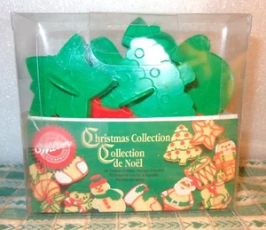 LOTE MIXTO 10 CORTADORES DE GALLETAS DE NAVIDAD WILTON 1992 SIN USAR MUÑECO DE NIEVE BASTÓN DE CARAMELO+ - Imagen 1 de 8