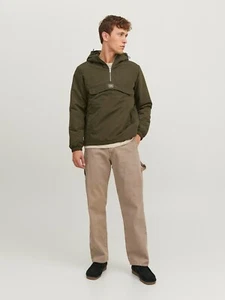 Jack & Jones Adrian Anorak Windbreaker Jacket .Size Large.New.Terracota Colour. - Picture 1 of 9