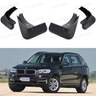 4 Mud Flaps Splash Guard Mudguard Fender for BMW X5 w/ Running Boards 2014-2018 - Imagem 1 de 4