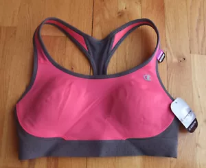 NWT CHAMPION Performance sport racerback keyhole adjustable bra PINK Mesh (M) - Picture 1 of 5