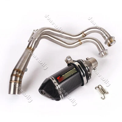 Deflectores de tubo de escape delantero para motocicleta Yamaha MT07 FZ07 Tracer700 2014-2023 Foto 1 de 4