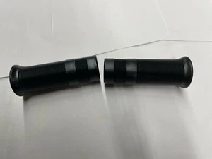 Empuñaduras negras para bicicleta de calle Yamaha Shorty Chopper estilo vintage 1" 110 mm - Imagen 1 de 4