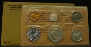 1963-P-US MINT PROOF, SET-90% FINE SILVER ORIG GOVT. VERPACKUNG. #1709 - KOSTENLOSER VERSAND - Bild 1 von 5