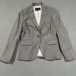 Giacca blazer donna Banana Republic grigio misto lana elasticizzato taglia 10 - Foto 1 di 8
