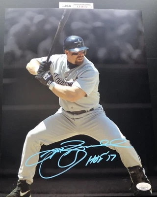 Jeff Bagwell Signed Autographed 11x14 Photo Houston Astros Baseball JSA COA - Image 1 of 3