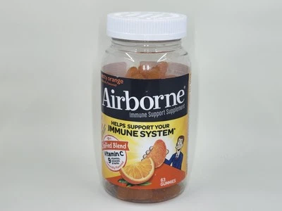 Airborne Immune System 63 Gummies Orange EXP:DECEMBER 2025 - Image 1 of 2