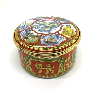 Vintage Halcyon Days Emaille Limited Edition The Hong Kong Pillen-/Schmuckdose - Bild 1 von 8