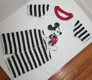 Hanna Andersson/ Disney Boys Sz 8 Mickey Mouse Shorts Pajama Set/ Organic cotton - Picture 1 of 8