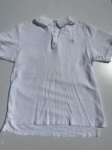 Fred Perry Men's Size Large White Short Sleeve Polo Shirt - Picture 1 of 9