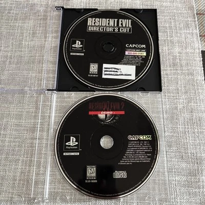 Resident Evil Director's Cut & RE 2 Demo PS1 Playstation (2000) Discs Only  - Image 1 of 4