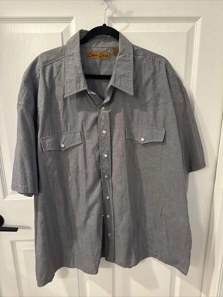 Cobra Creek Western Style Pearl Snap Check/plaid  Casual Shirt Mens XXL - Image 1 of 4