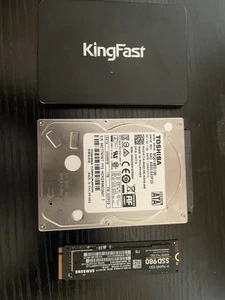 1T Samsung Ssd/1T Toshiba Hdd/250 Gb Kingfast  - Picture 1 of 2