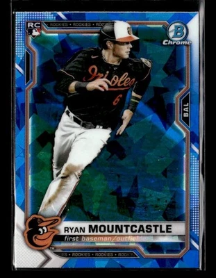 2021 Bowman Chrome Sapphire Edition #64 Ryan Mountcastle Rookie Orioles - Image 1 of 2