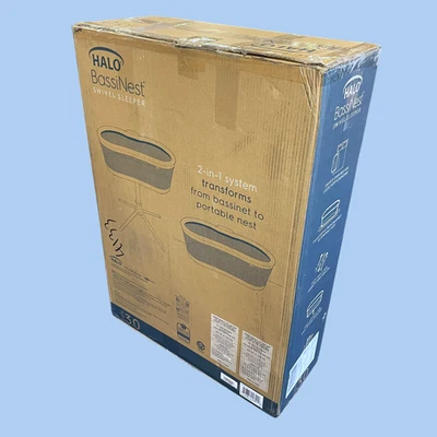 HALO Innovations Cuna Bebé BassiNest Giratorio Dormitorio 3.0 4792 Gris #OB7922 Foto 1 de 4