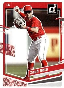 Zach Neto 2023 Donruss Baseball - #103 - Los Angeles Angels - Image 1 of 2