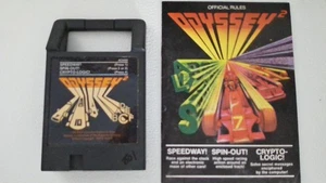 Speedway/Spin-out/Crypto-Logic (Magnavox Odyssey II, 1982) Game Only - Picture 1 of 2