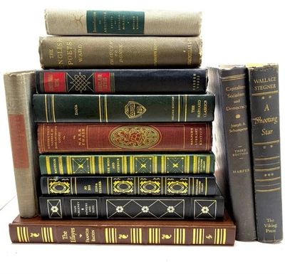 Antique Books Lot of 12 (Rare First Editions, Easton Press, Franklin Library) — 第 1/4 张图片
