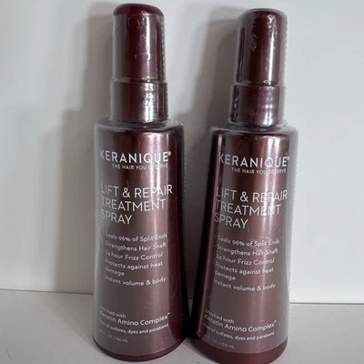2 Keranique Lift and Repair Treatment Spray for Thicker Fuller Hair 3.4oz Sealed - Image 1 of 4