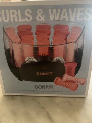 Conair Curls & Waves Multi-Size Warmwalzen 20 verschiedene Rollen Easy Grip HR83S - Bild 1 von 4