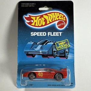Hot Wheels Speed Fleet Model - Ferrari F40 in Red with Chrome Ultra Hots J19 - Picture 1 of 2